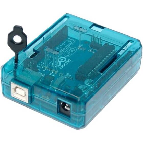 Transparent Blue ABS Plastic Case for UNO R3 - 4