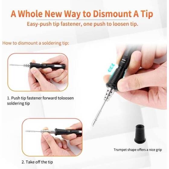 TS80P more USB Electric Soldering Iron PD2.0 30W EU Plug - 5