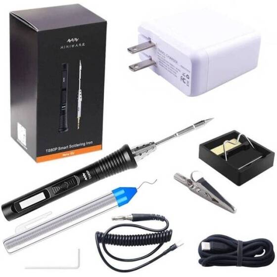 TS80P more USB Electric Soldering Iron PD2.0 30W US Plug - 1