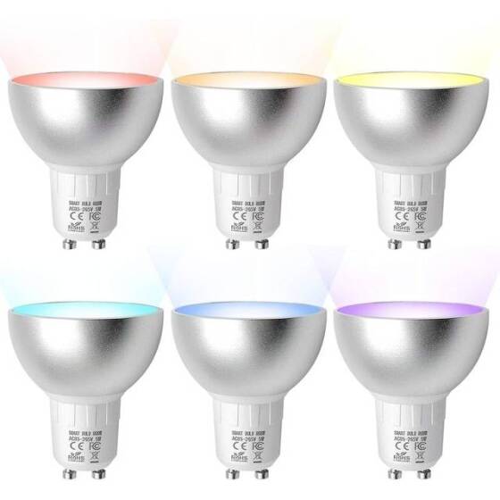 Tuya GU10 WiFi smart bulb 5W Alexa Google Home Voice Control - 1
