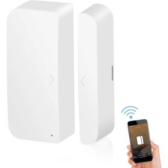 Tuya WiFi Door Magnetic Sensor White Without Battery Original Packing Size: 72X45.5X14mm - 2