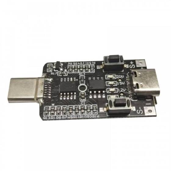 Type-C Input QC2.0/3.0 Decoy Module Boost Trigger Motherboard 9V 12V 20V Adjustable Power Supply - 1
