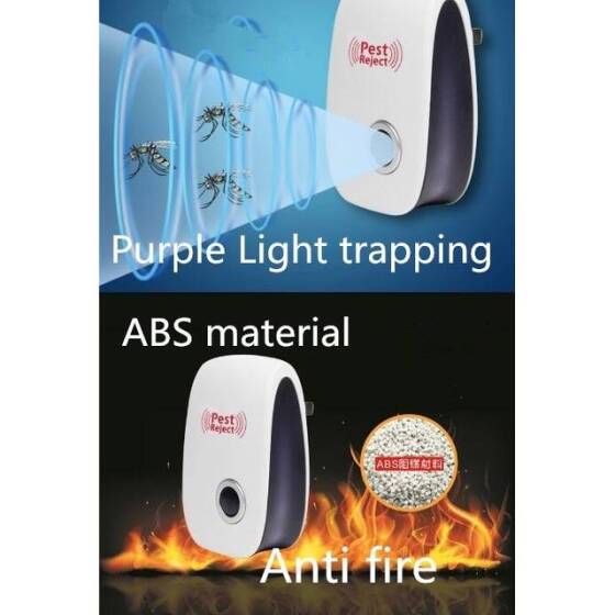 Ultrasonic Anti Mosquito Insect Repeller Rat Mouse Short EU Plug - 1