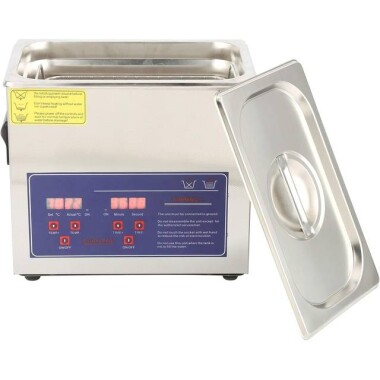 Stainless Steel Ultrasonic Cleaning Machine PS-20A 3.2L 40KHz 120W US Plug 110V - 2