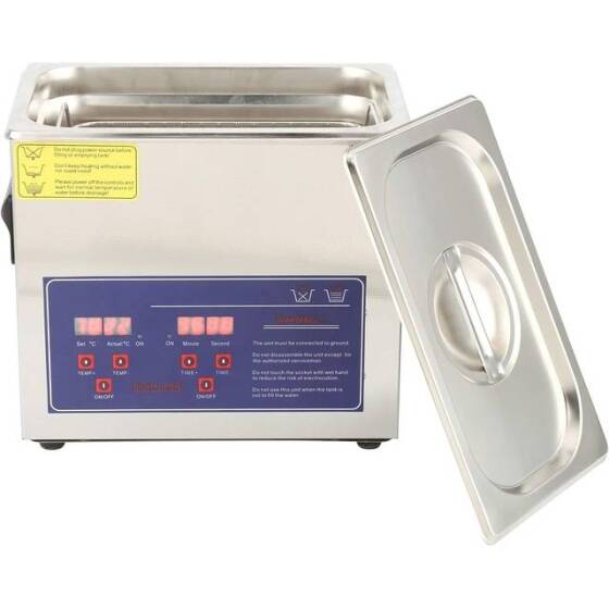 Stainless Steel Ultrasonic Cleaning Machine PS-20A 3.2L 40KHz 120W US Plug 110V - 2