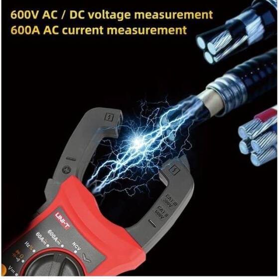UNI-T UT202 LCD Digital Clamp Multimeter Ohm Dmm DC AC Current Voltmeter Without Battery - 5