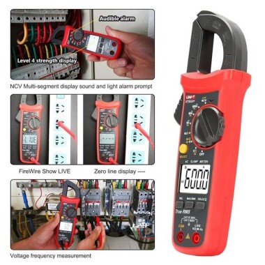 UNI-T UT202A+ 600A Digital Clamp Meter Automatic Range True RMS High Precision Multimeter Without Battery - 5