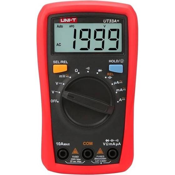 UNI-T UT33A+ 2MF Capacitance Test Function Automatic Range Digital Multimeter Without Battery - 1