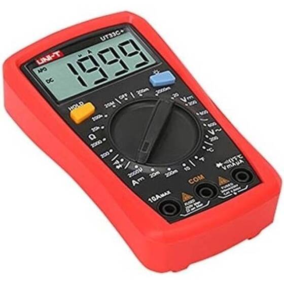 UNI-T UT33C+ Temperature Measuremeng Manual Range Digital Multimeter With Battery - 5