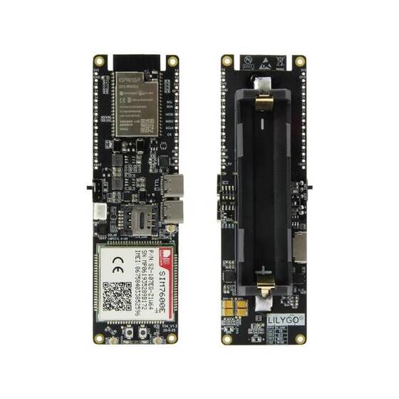  Unsoldered TTGO SIM7600E-H Module ESP32-WROVER-B Chip WiFi Bluetooth 18560 Battery Holder Solar Charge Development Board CH9102F Chip - 1