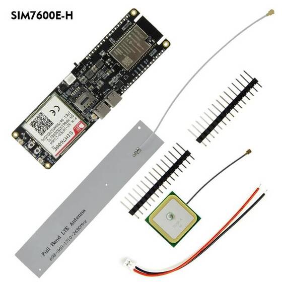  Unsoldered TTGO SIM7600E-H Module ESP32-WROVER-B Chip WiFi Bluetooth 18560 Battery Holder Solar Charge Development Board CH9102F Chip - 11