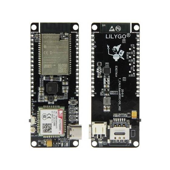 Unsoldered TTGO T-Call&SIM800C-DS V02 ESP32 WIFI Bluetooth Nano Card Slot SIM800C Module Development Board Hardware - 1