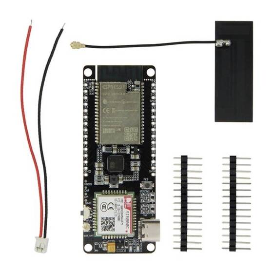 Unsoldered TTGO T-Call&SIM800C-DS V02 ESP32 WIFI Bluetooth Nano Card Slot SIM800C Module Development Board Hardware - 11