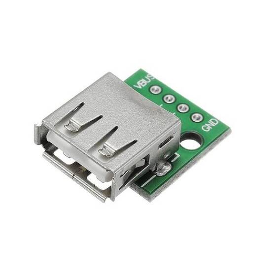 USB Female Head to Dip 2.54mm Direct 4P Adapter Board USB to 2.54mm Pin - 1