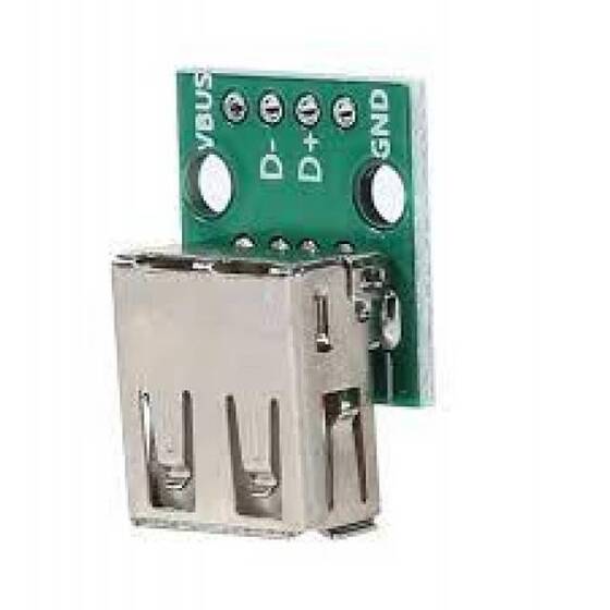 USB Female Head to Dip 2.54mm Direct 4P Adapter Board USB to 2.54mm Pin - 5