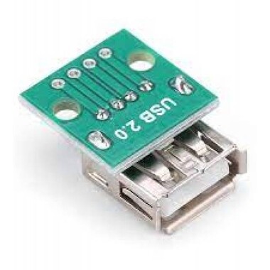 USB Female Head to Dip 2.54mm Direct 4P Adapter Board USB to 2.54mm Pin - 7