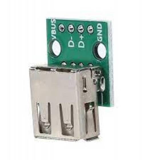 USB Female Head to Dip 2.54mm Direct 4P Adapter Board USB to 2.54mm Pin - 6
