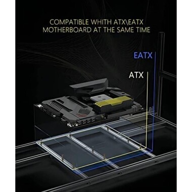 VEDDHA MINERCASE V4C 8-12GPU Aluminum Alloy Stackable Frame With 7 Fans Size: 880X360X380mm - 3