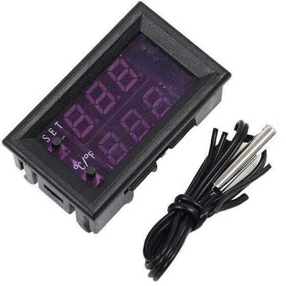W1209WK DC12V LED Digital Thermostat Tempeature Controller Regulator - 6