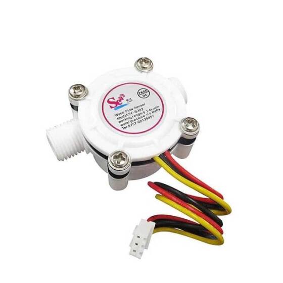 Water Flow Sensor (Sea) YF-S302 Flowmeter G1/4 0.3-6L/min 5-24V - 1