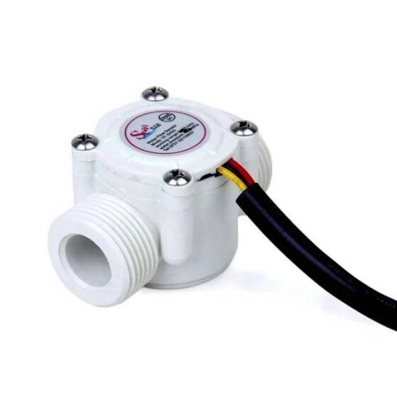 Water Flow Sensor (Sea) YF-S403 Flowmeter With Temperature Sensing G3/4 1-30L/min 5-24V - 1