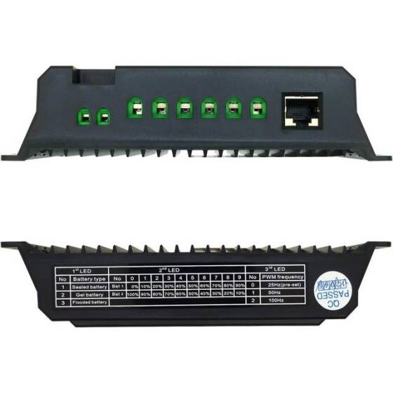 Waterproof 12V24V10A Intelligent Solar Controller - 12.8 Fully Charged 14.8V Lithium Iron Phosphate - 4
