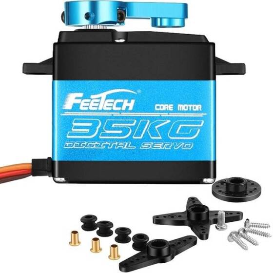 Waterproof FEETECH FT5330M 7.4V 180 Degree High Speed Metal Gear Digital Servo Torque 35kg - 1