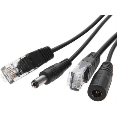 White 12V PoE Injector Adapter Cable DC Female Plug - 2