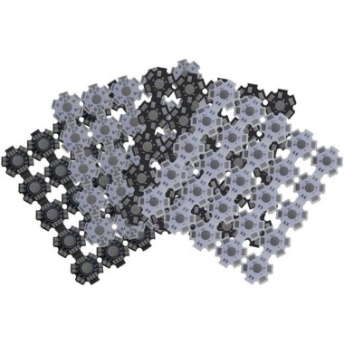 White 20mm 4PIN RGB LED Aluminum Heatsink - 4