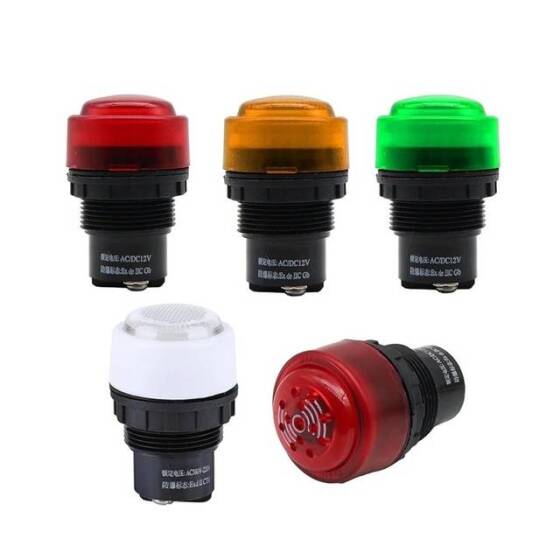 White AC220-380V 30mm BD0803 Explosion-Proof Anticorrosive Indicator Light - 2