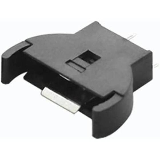 White CR2032-BS-6 Button Battery Holder PCB Type Golden Color Pin - 4