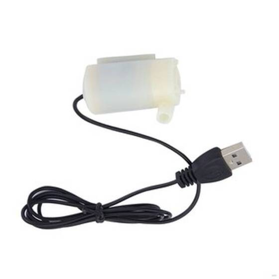 White Mute Sounds Mini Submersible Pump DC 3-5V With USB - 4