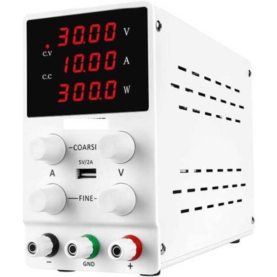 White SPS1203 120V3A Vertical Digital Tube DC Adjustable RegulaTor Power Supply With Cable 110V US Plug - 1