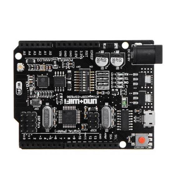 WiFi R3 ATmega328P 32KB Flash with ESP8266 32Mbit Flash USB-TTL CH340G - 6