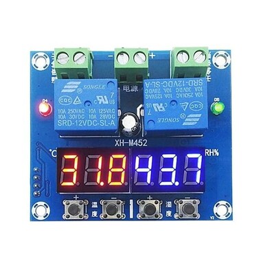 XH-M452 High Precision DC 12V 10A Digital LED Dual Output Temperature and Humidity Controller Module with SHT20 Sensor - 3