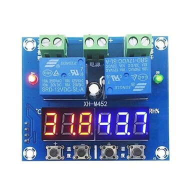 XH-M452 High Precision DC 12V 10A Digital LED Dual Output Temperature and Humidity Controller Module with SHT20 Sensor - 4