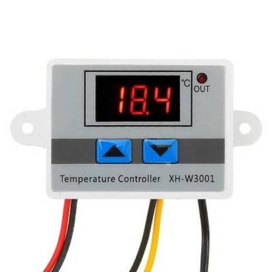 XH-W3001 DC 12V 120W Digital Temperature Controller Microcomputer Thermostat Switch with 1m Cable - 2