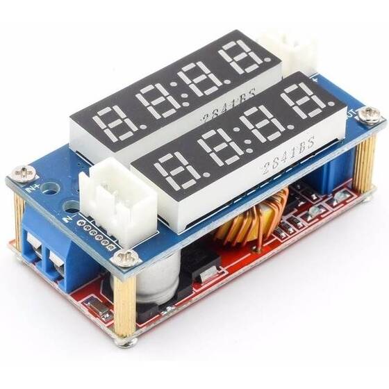 XL4015 5A Adjustable Power CC/CV Step-Down Charge Module LED Driver Voltmeter Ammeter Constant Current Constant Voltage - 5
