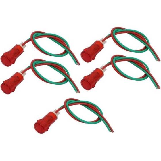 Yellow AC220V MDX-11A Butterfly Type Indicator Light - 1