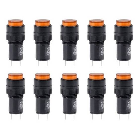 Yellow AC/DC36V NXD-212 Small LED Signal Indicator Light - 1