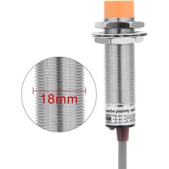 Yellow LJ18A3-8-Z/AX NPN DC6-36V Inductive Proximity Sensor Switch - 2