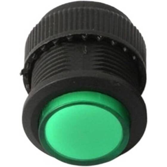 Yellow R16-504B 16mm 2 PIN Self-Reset Off-On Push Button Switch Without Light - 1