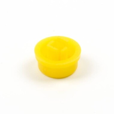 Yellow Round Cap For Square Tactile Switch - 3