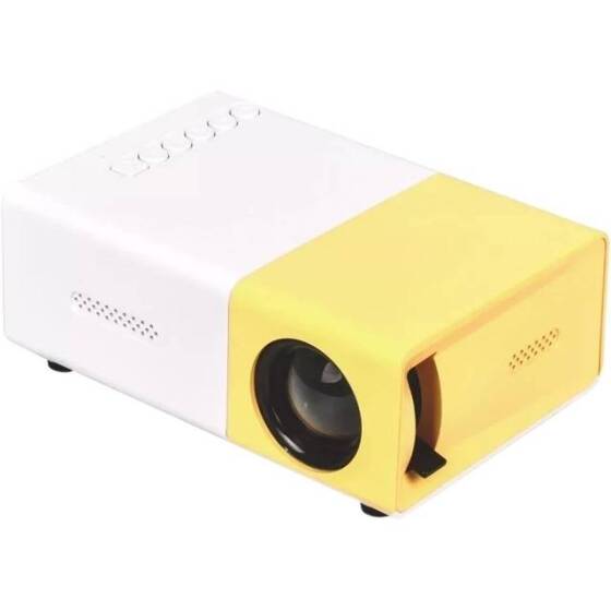 YG-300 Projector Yellow Color Portable Entertainment Household Projector - 2