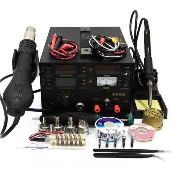 YIHUA852D+ Pump Air Flow Adjustable Hot Air With Soldering Air Soldering Station EU Plug - 2