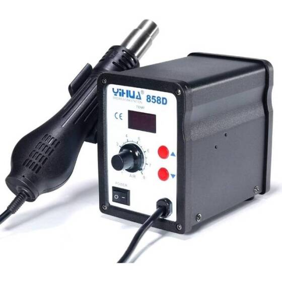 YIHUA858D Adjustable Constant Temperature Hot Air Station Anti-Static Hot Air Gun AU Plug - 1