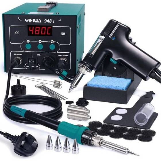 YIHUA948 I Upgrade Digital Electric Soldering Device 220V UK Plug - 1