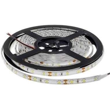 Epoksi Kırmızı 2835 12V SMD LED Şerit 60 LED/Metre Esnek 5 Metrelik Makara - 3