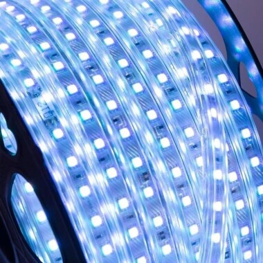 Epoksi Yeşil 5050 12V SMD LED Şerit 60 LED/Metre Esnek 5 Metrelik Makara - 2