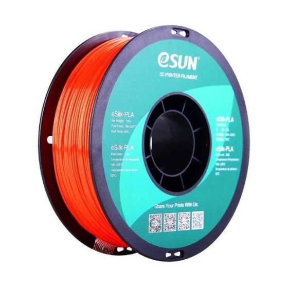 Esun eSilk 1.75mm Parlak Yüzeyli Koyu Turuncu Filament - Jacinth - 1